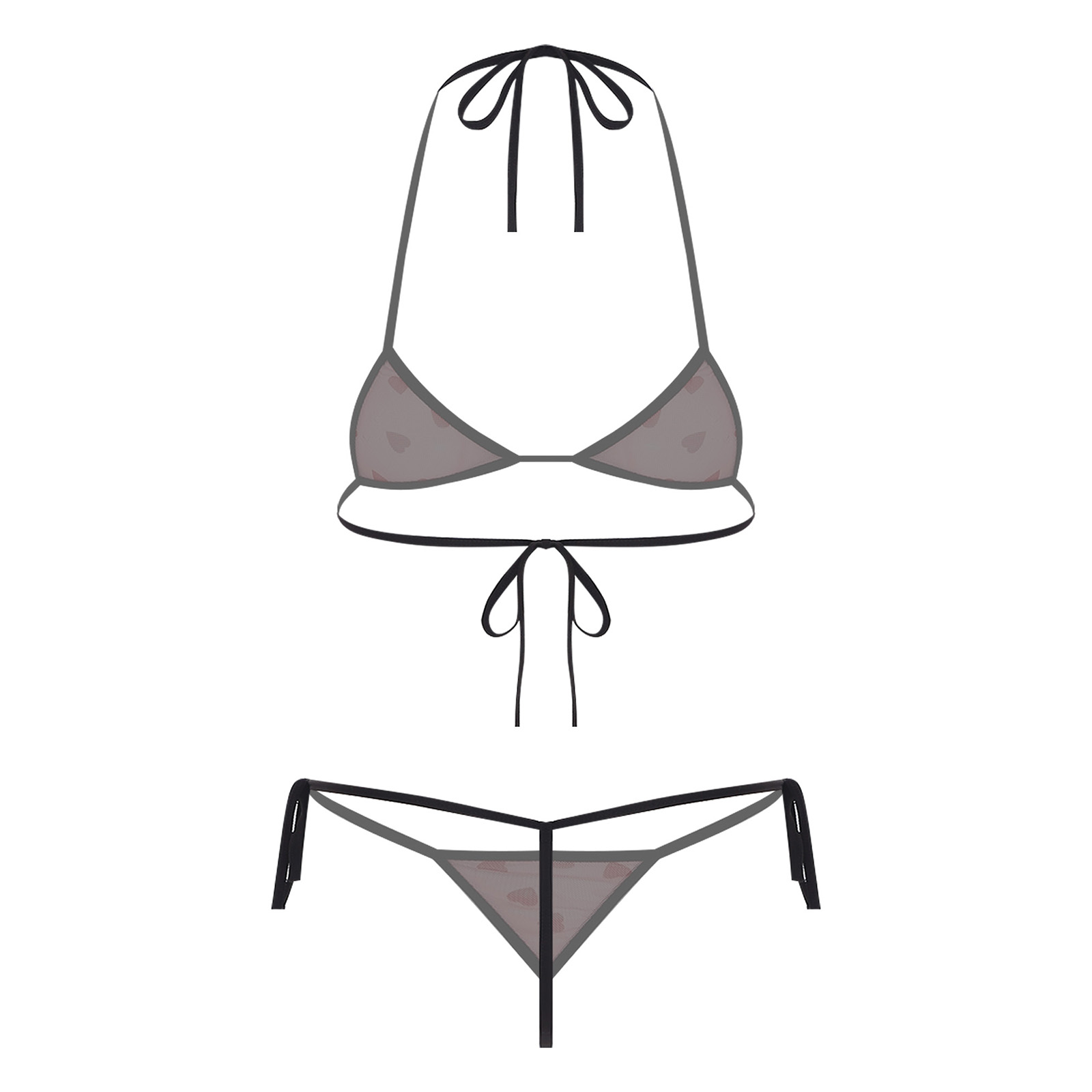 Womens Micro Mini Bikini Linge - огляд і ціна Sheer Bra Lace