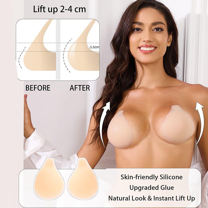 1/2 Pairs Women Sticky Bra Pus - огляд і ціна Backless Bra Sticky