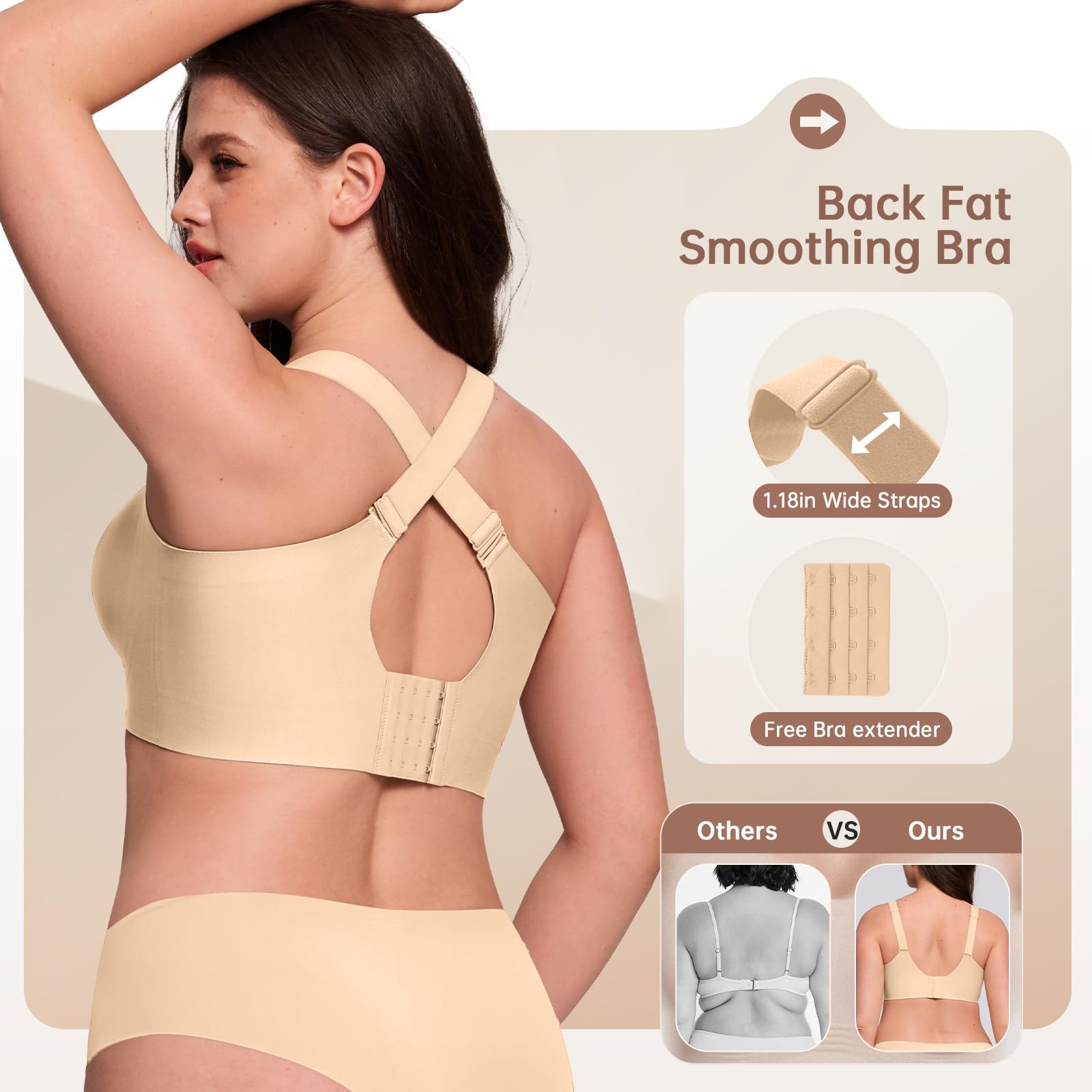 Plus Size Wireless Bra for Wom - огляд і ціна Underwire Bra Padded