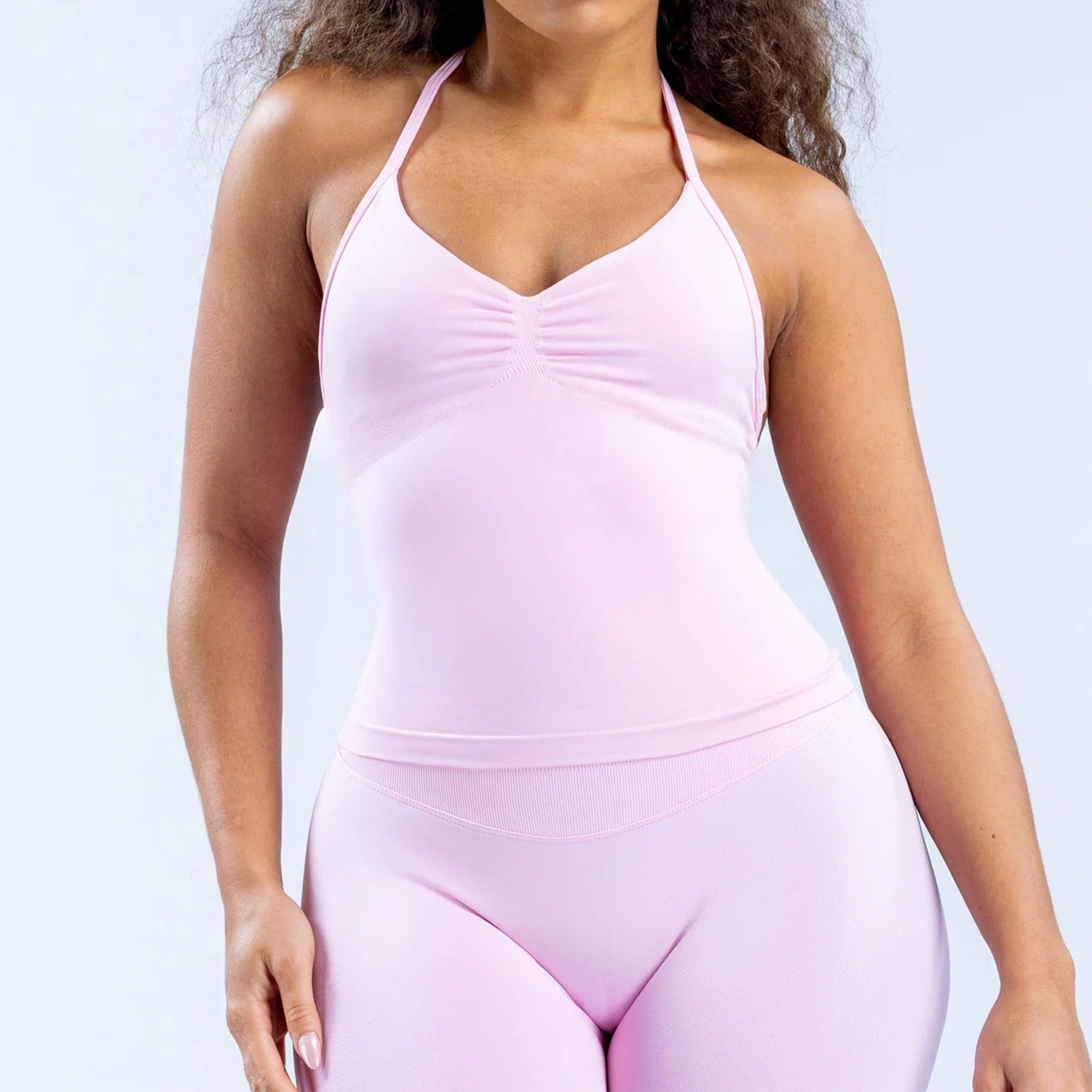 Women's Halter Neck Yoga Tank  - огляд і ціна T Shirt Bra Seamless