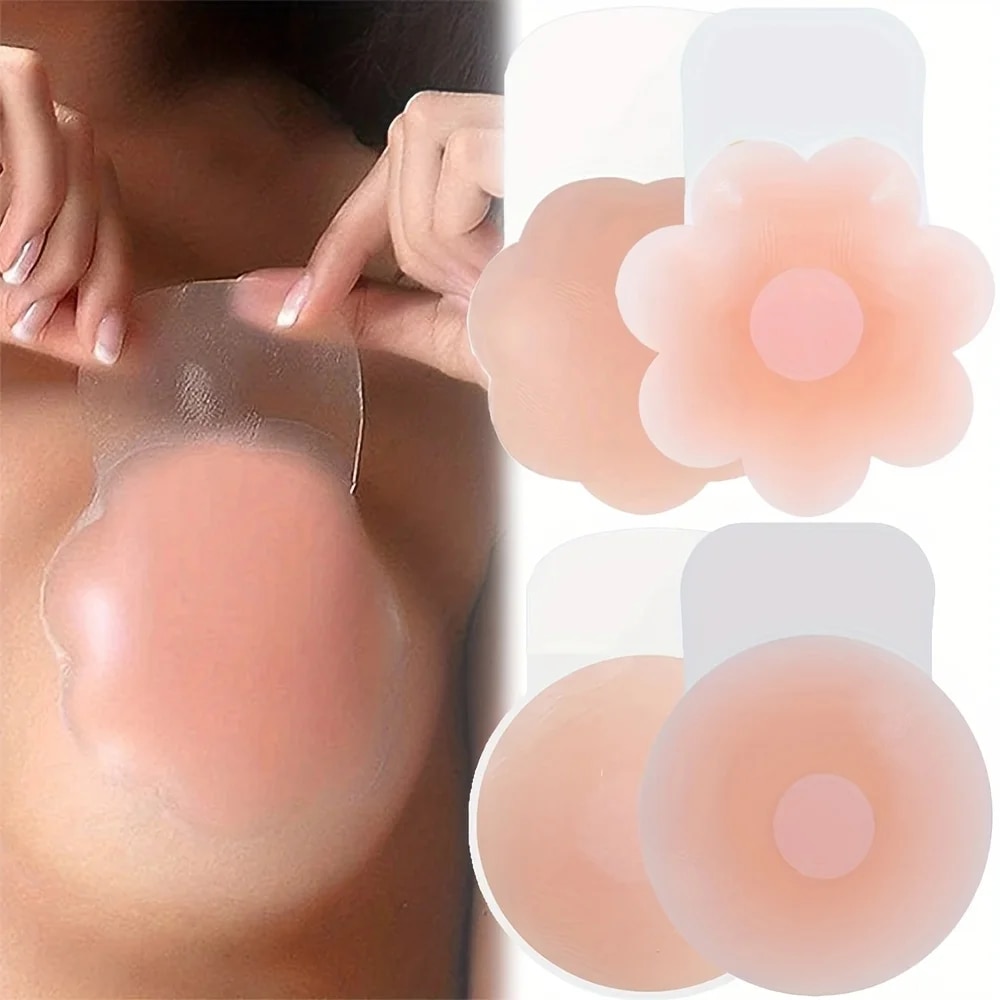 1Pairs Silicone Nipple Cover L - огляд і ціна Push Up Bra Silicone