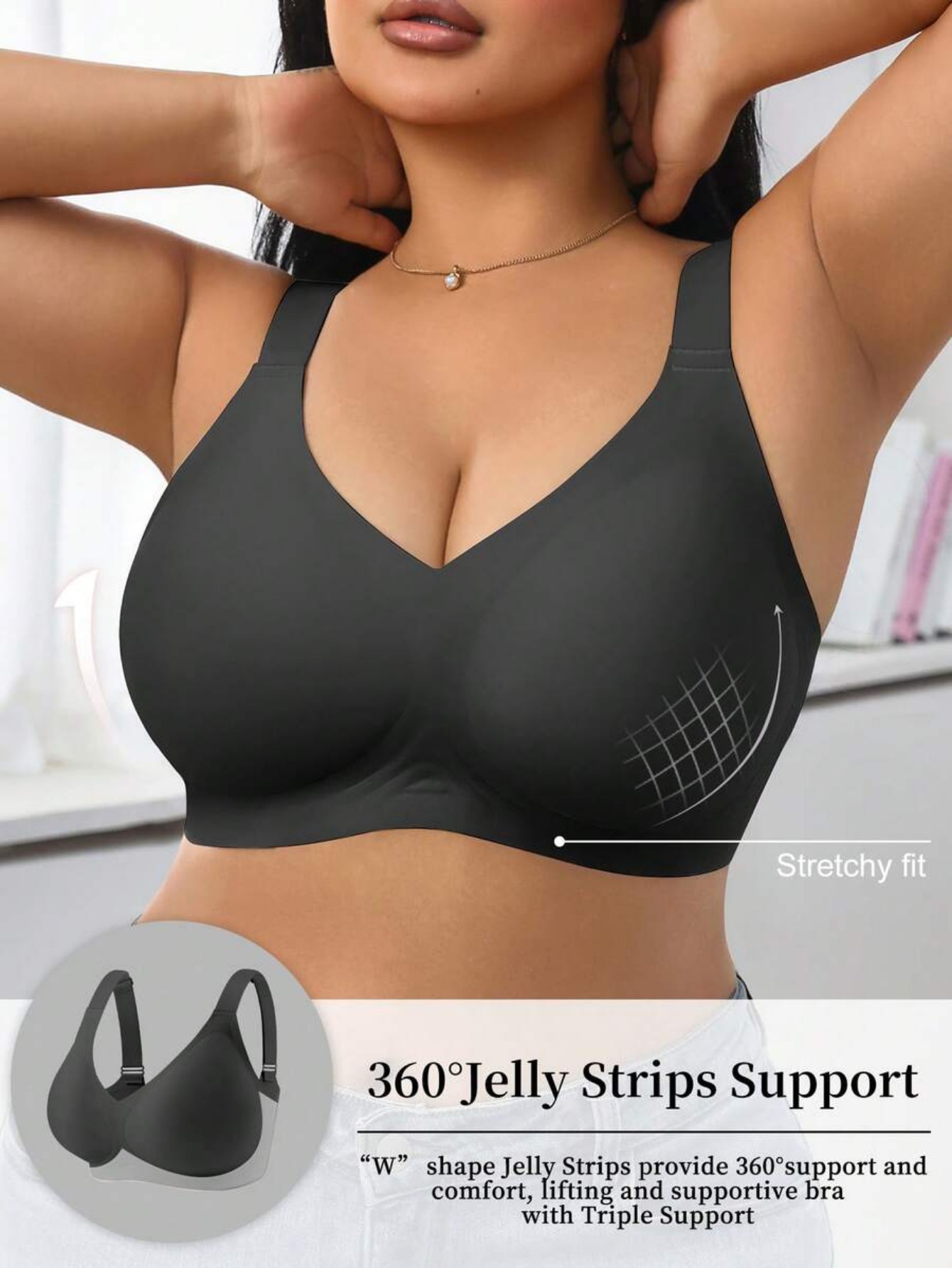 Women's High Support Sports Br - огляд і ціна Wirefree Bra Comfort