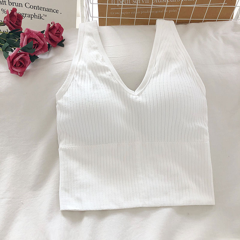 Women's Tank Crop Tops Female  - огляд і ціна T Shirt Bra Seamless
