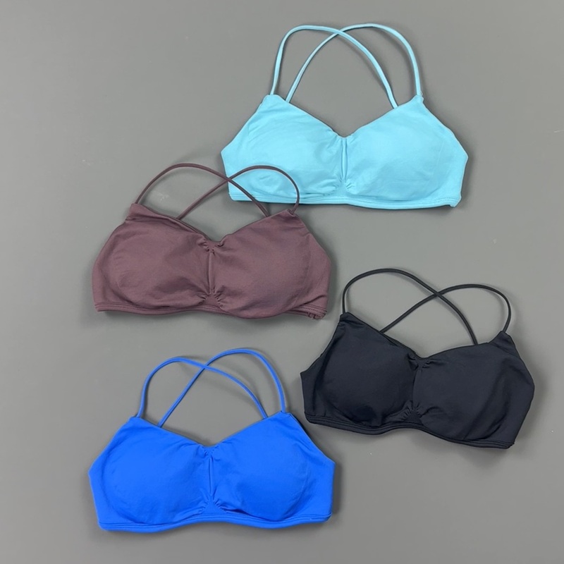 HISTELLO Front Ruched Cross Ba - огляд і ціна Sports Bra Racerback
