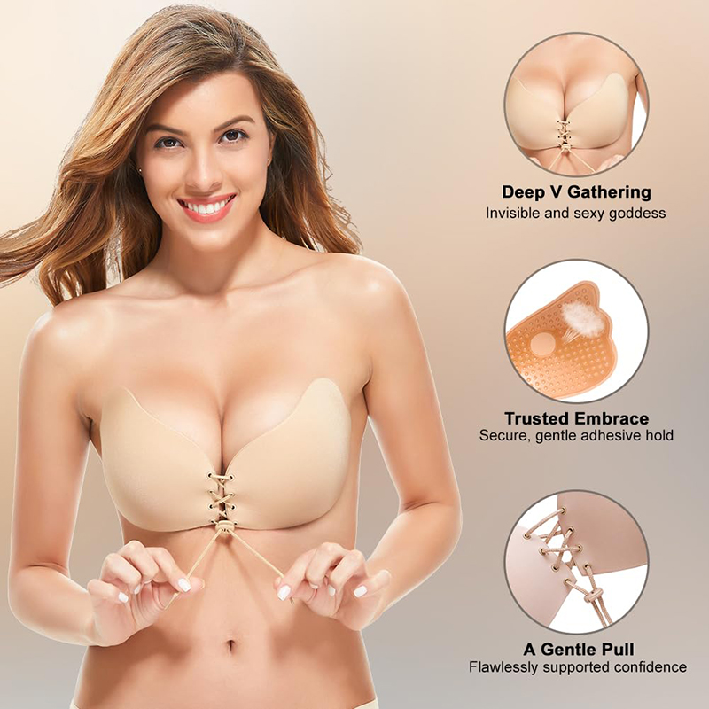 1/2 Pairs Women Summer Backles - огляд і ціна Backless Bra Sticky