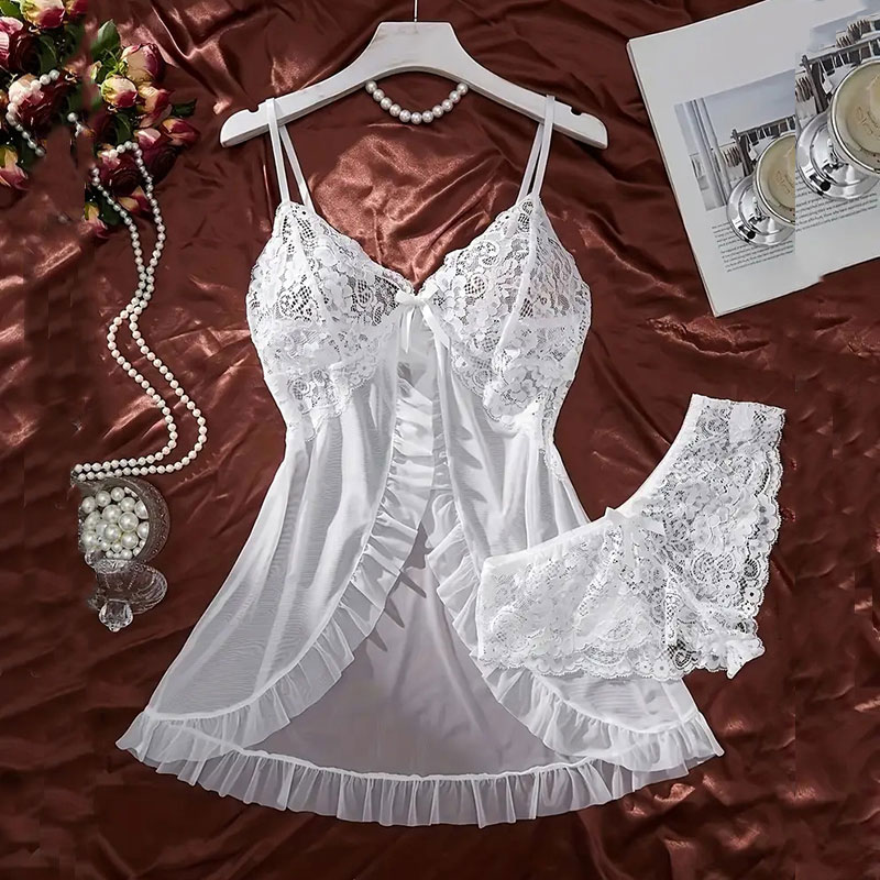 Soft Sheer Nighty Pajamas Hots - огляд і ціна Sheer Mesh Bra