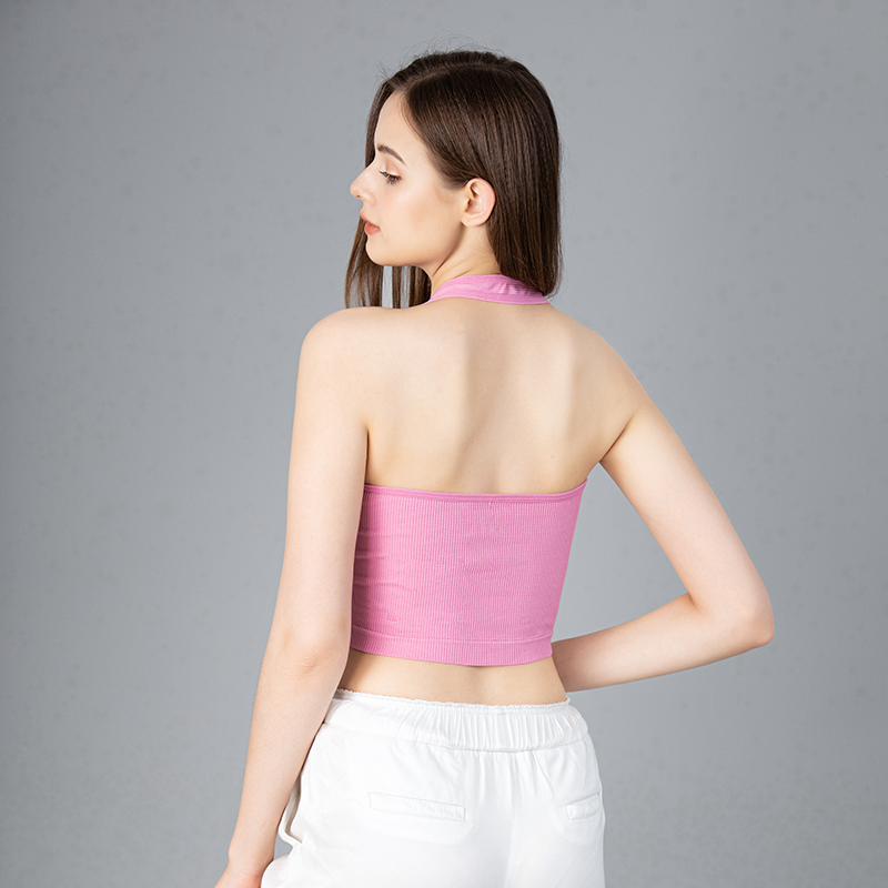 Halter-neck Tops Women Sexy Ba - огляд і ціна T Shirt Bra Seamless