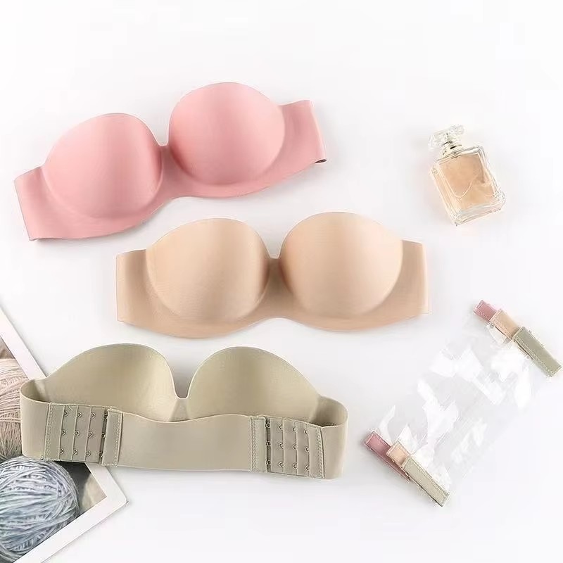 Women's Sexy Strapless Push-Up - огляд і ціна Underwire Bra Padded