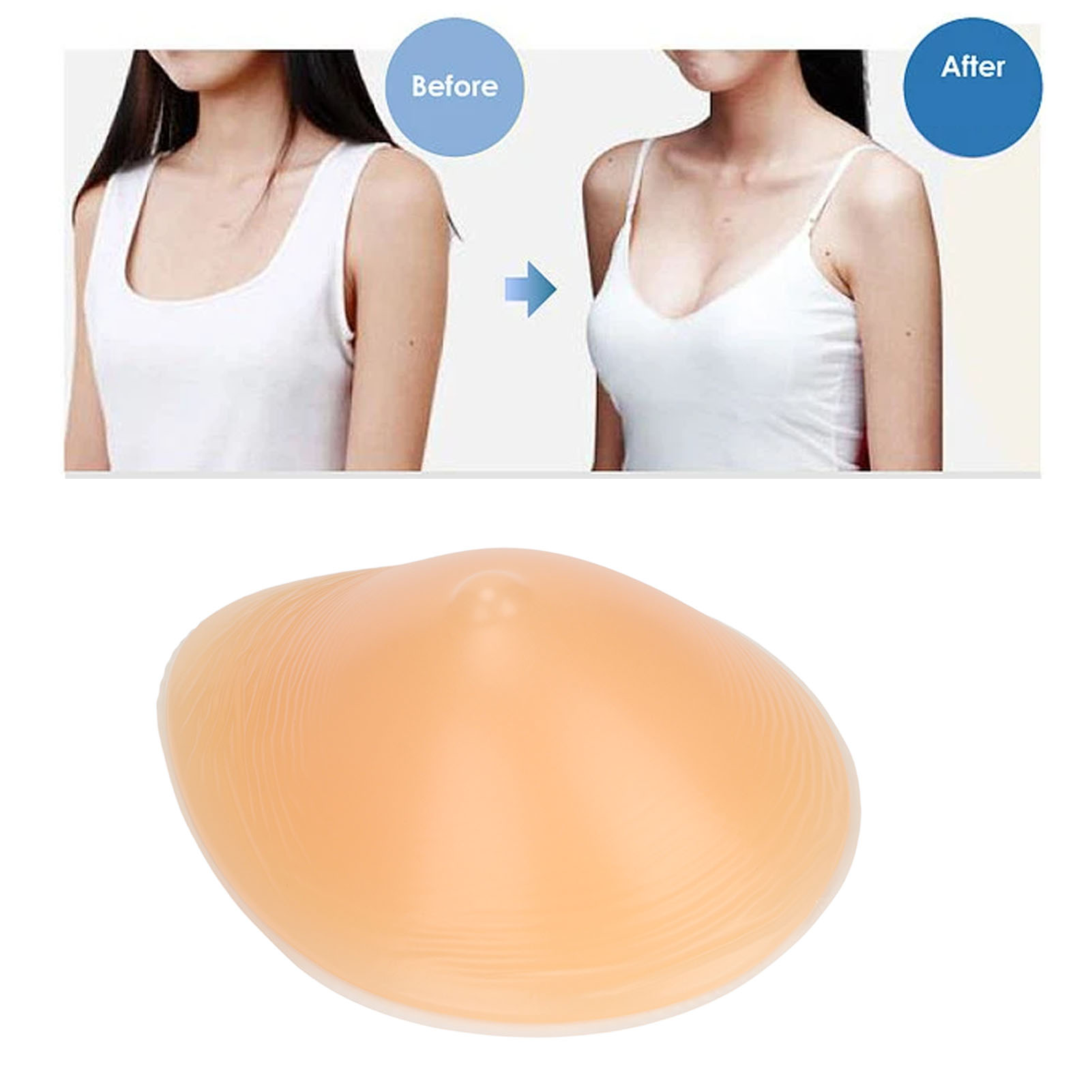 5.3Oz Silicone Bra Insert Drop - огляд і ціна Mastectomy Bra Pocket