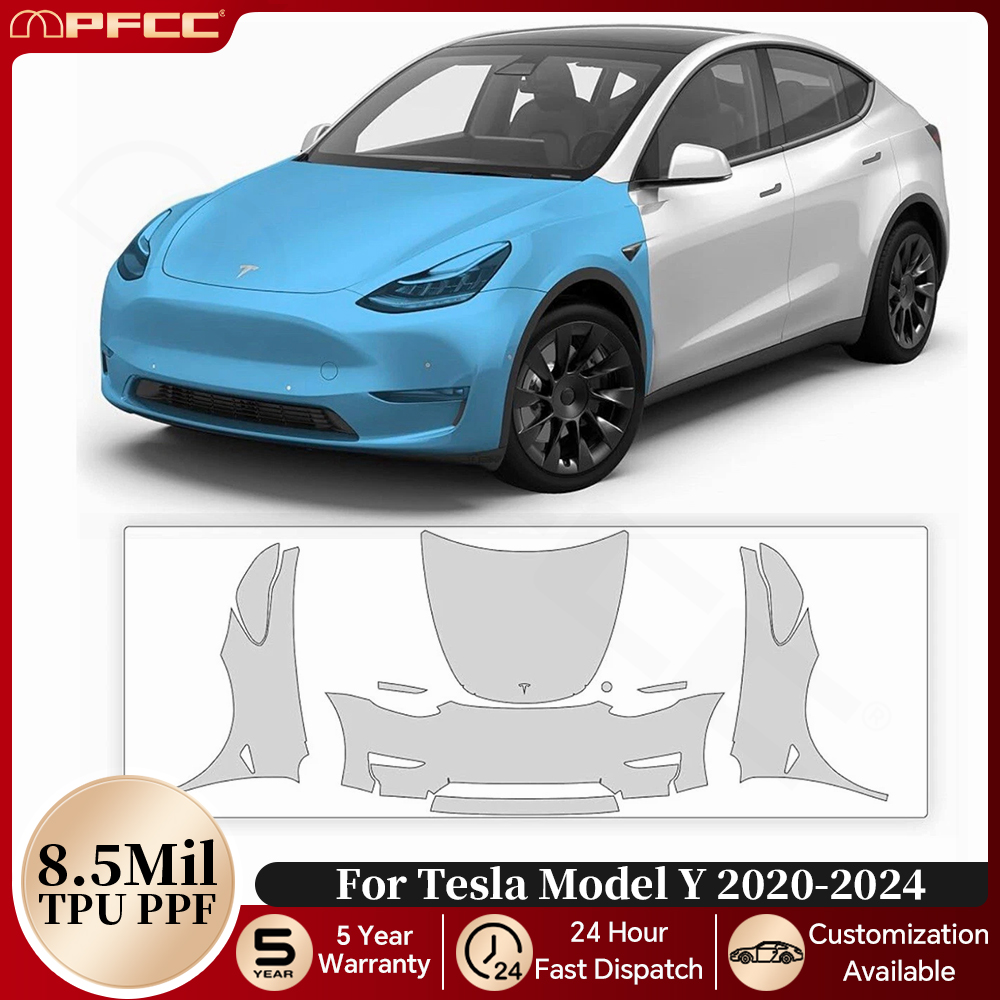 Pre-cut PPF For Tesla Model Y  - огляд і ціна Full Coverage Bra